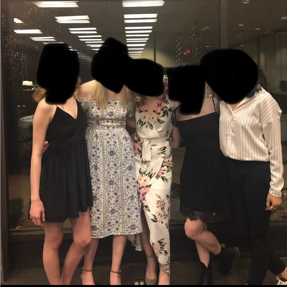 Floral Dynamite Wrap Tie Dress Midi - Picture 10 of 12